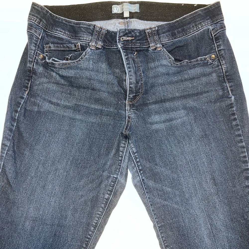 Wit and wisdom flare jeans with stretchy band